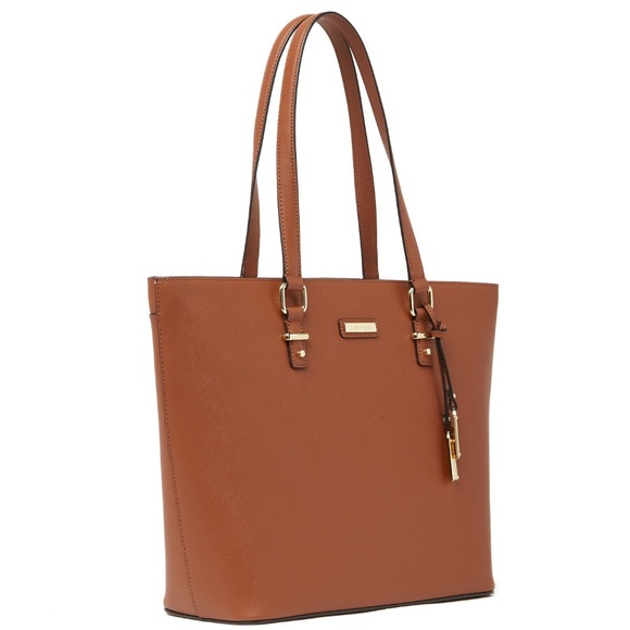 Calvin Klein Boxy Mercury Tote Brown - Picture 3 of 5